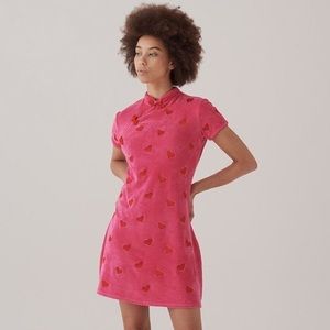 Lazy Oaf velour heart dress